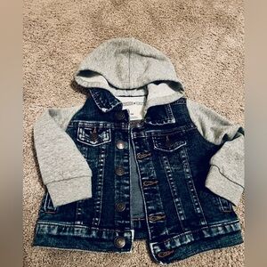 Tucker + Tate Blue Denim Jacket with Gray Sleeves